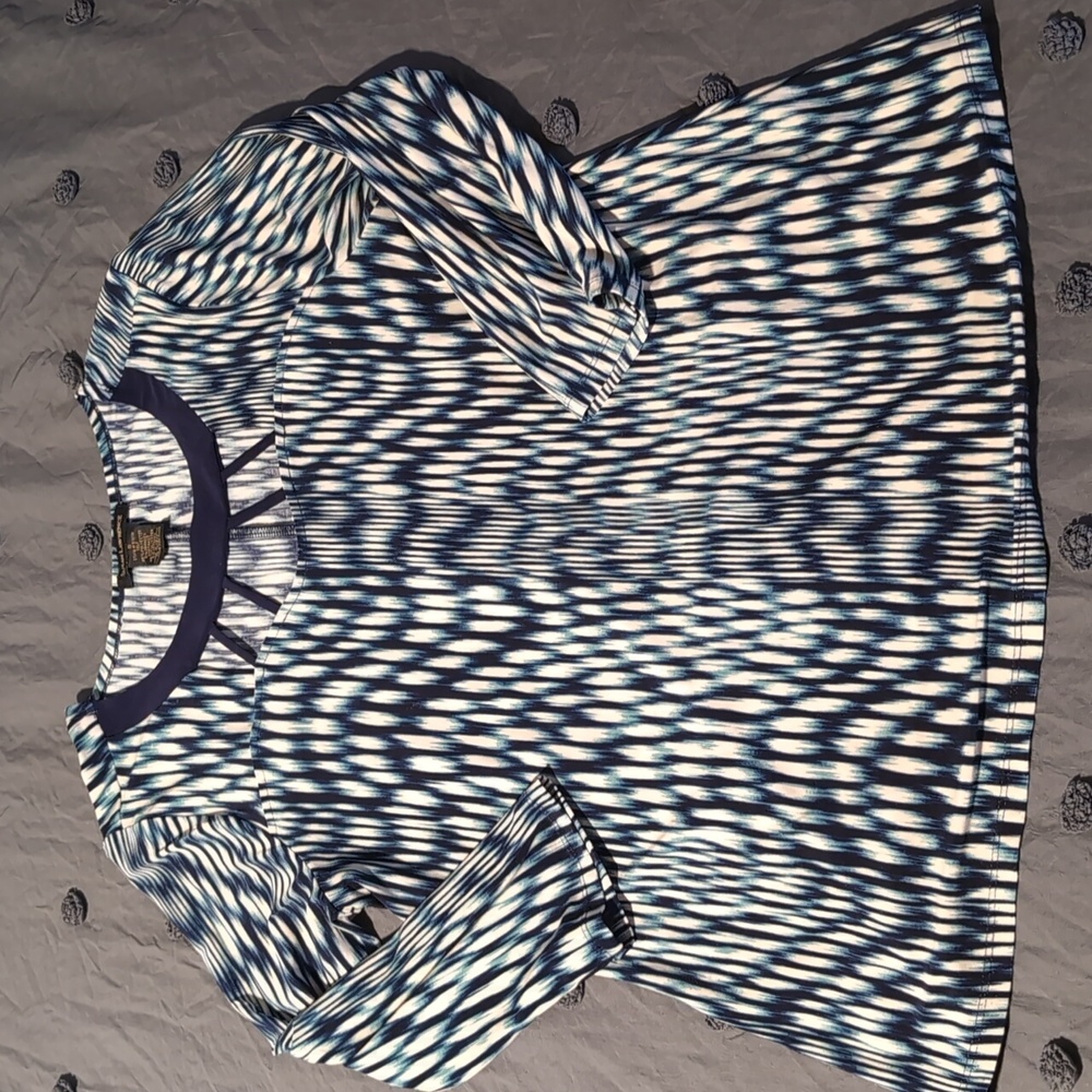 Susan Lawrence Blue Tonal Top